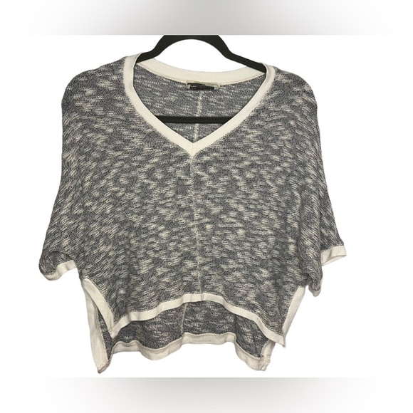 Anthropologie Saturday Sunday Theo Cropped Short Sleeve Summer Sweater Small - Picture 2 of 5
